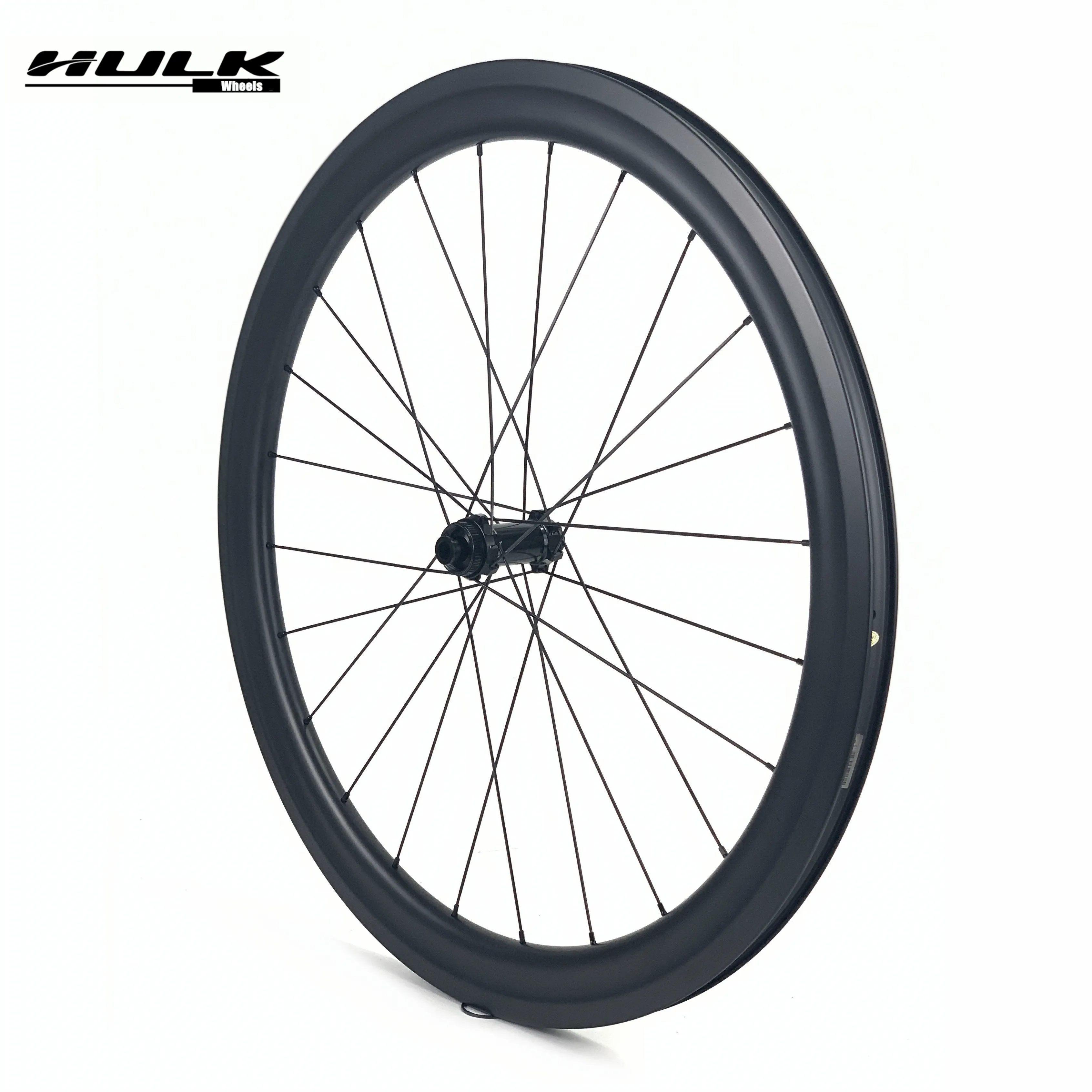 HULKWHEELS 700c Carbon Fiber Wheelset 50mm Depth Bicycle Rim tubeless compatible Carbon Wheel Bicycle Road Cycling BWA