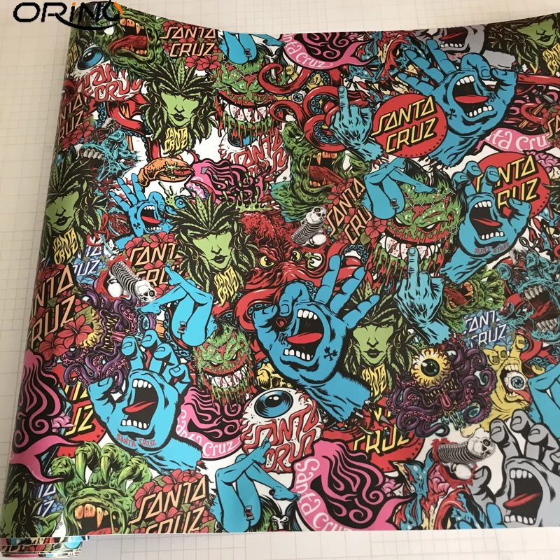 Camouflage Sticker Bomb Vinyl Film Wrap-6