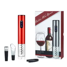 Электрическая Открывалка Для Бутылок Набор домашний открывалка для бутылок вина четыре набора открывалка для вина(модели батарей)-красный