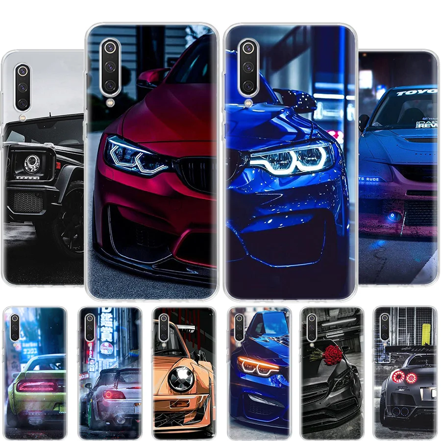 

Sports Cars Male Men Phone Case For Xiaomi MI 8 9 10 5X 6X A1 A2 A3 CC9E 9T NOTE10 Pro Lite Cover Coque soft Silicone TPU