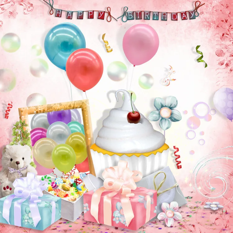 

Rubber Balloons 1.2G Circle Rubber Balloons Scene Decorative Decoration 1.2 Grams Pearly Lustre Circle Rubber Balloons