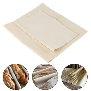 

Thick Linen Fermented Cloth Dough Bakers Pans Proofing Bread Baguette Baking Mat Pastry Proofing Flax Cloth Kitchen Tools
