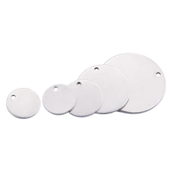 

20pcs 12mm 15mm dia metal stamping blanks disc stainless steel charms jewelry findings for pendant necklace making
