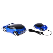 2х Автомобильная игровая мышь, USB Проводная, светодиодный, оптическая, настольная мышь для ноутбука, 800 dpi, синяя