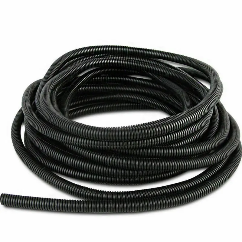 1/3meter Split Wire Loom Conduit Polyethylene Tubing Black Color Sleeve Tube OD: 7 10 13 15 18 25 28mm