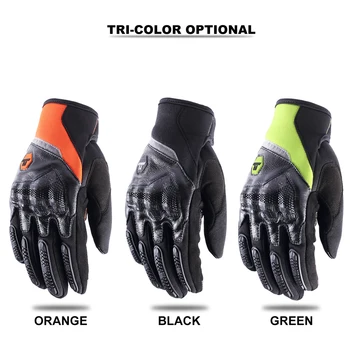 

Unisex Motorcycle Gloves Full Finger Touch Screen Hard Knuckle Breathable Bumpproof Dropproof Motocross Protective Gear Gloves