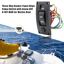3 ходовой Трюмный насос кулисный переключатель+ Аварийная панель автоматическое выключение-человек IP66 для морской лодки дизайн сигнализации с визуальным и звуком