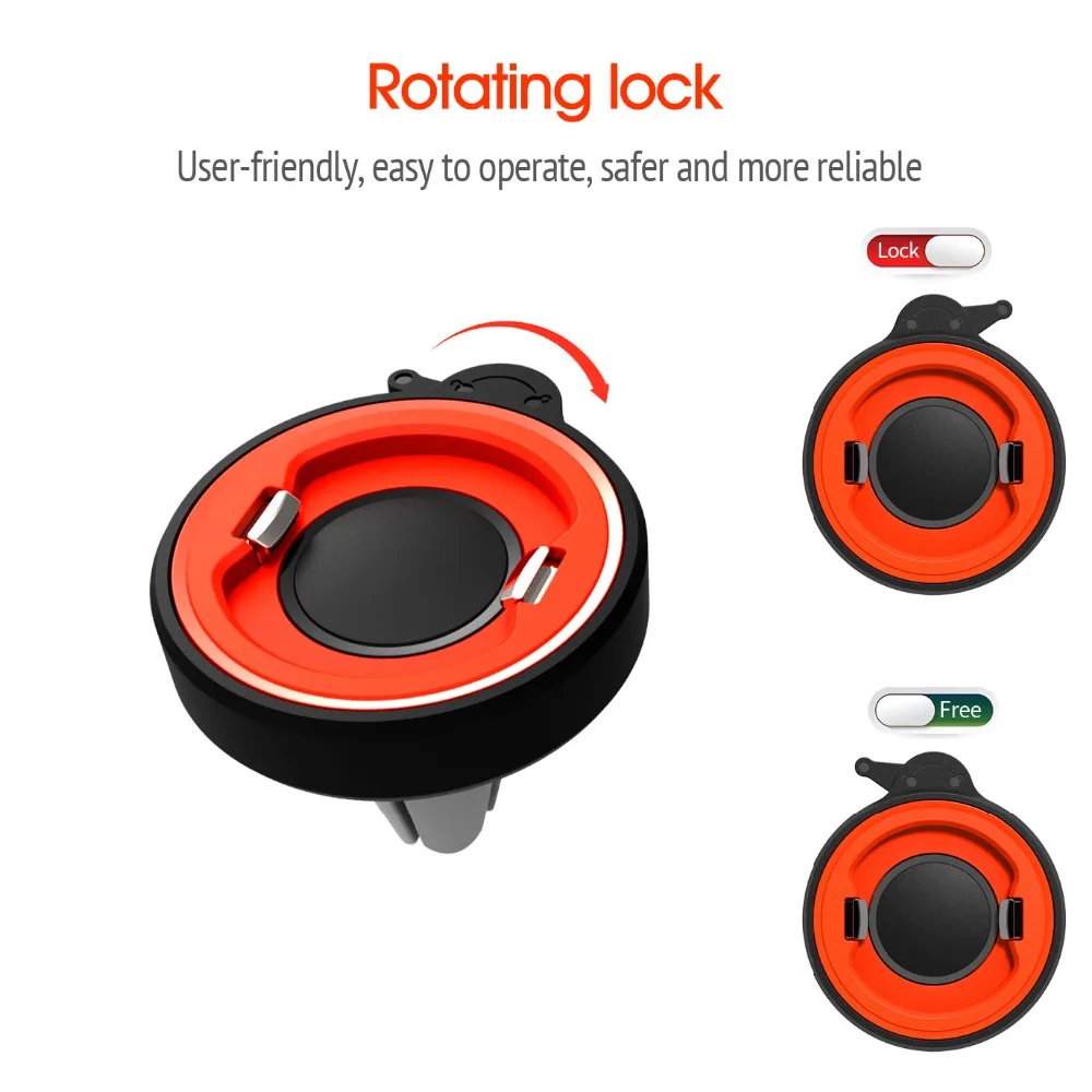 Car Holder For Phone in Car Air Vent Clip Quick Mount No Magnetic Mobile Phone Holder GPS Stand For iPhone /Sumsung/HUAWEI/MI mobile wall stand