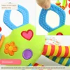 Soft Giraffe Animal Handbells Rattles Plush Infant Baby Development Handle Toys Hot Selling with Teether Baby Toy for Newborn 5