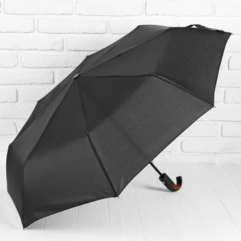 

Automatic umbrella "Monochrome", 3 folds, 8 needles, R = 47 cm, black