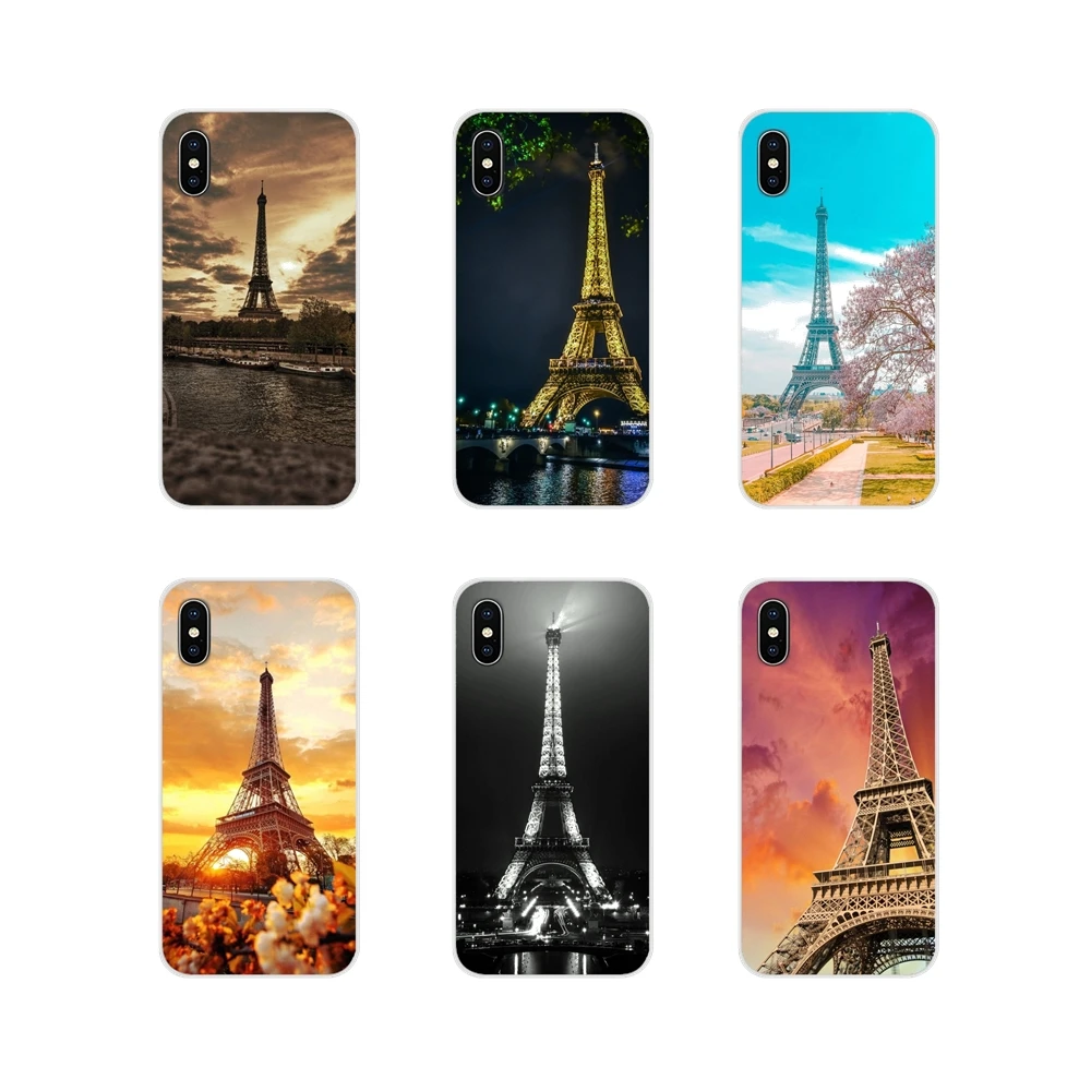 Прозрачные мягкие чехлы для Xiaomi Redmi 4A S2 Note 3 3S 4 4X 5 Plus 6 7 6A Pro Pocophone F1 Red Paris London Eiffel Tower |