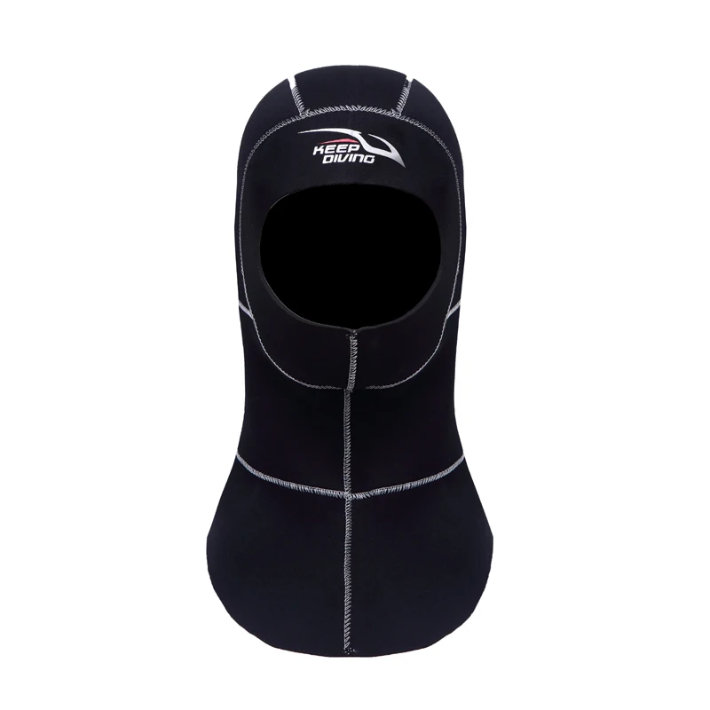 KEEP DIVING Silver Keep Diving 3 мм для подводного плавания из неопрена капюшон с плечом подводное плавание оборудование Зимняя Шапочка плавание теплый костюм для подводной охоты - Цвет: KEEP DIVING Silver