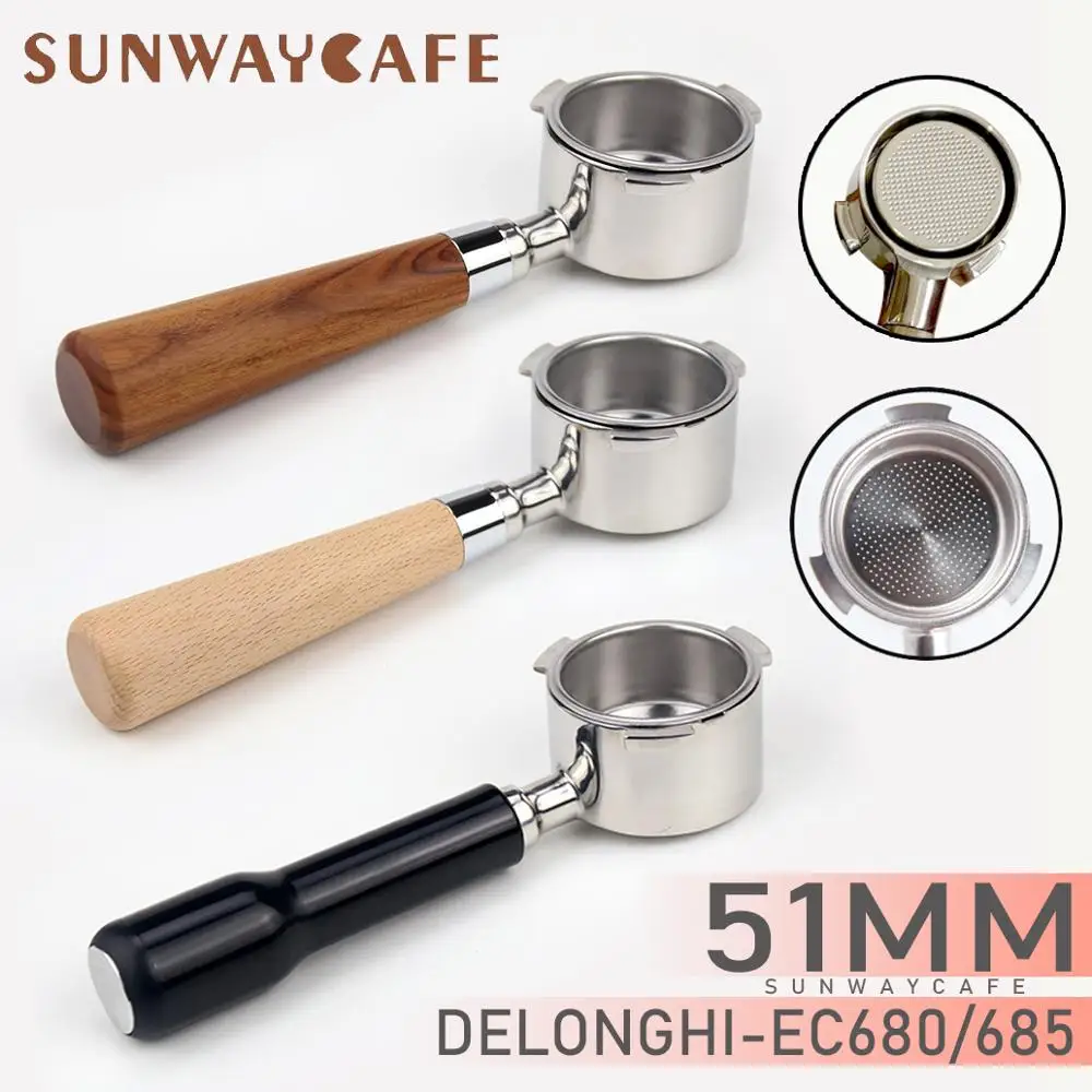 Siebträger sans Café Sol pour DeLonghi ec680/ec685 Filtre 51 Mm d4o4 