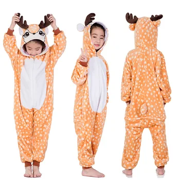 

Girls Christmas Reindeer Animal Cartoon Pijamas Girls Unicorn Pijamas Overalls Kids Jumpsuits for Kids 4 6 8 10 12 Years Blanket