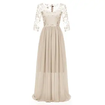 

Maxi Dresses Plus Size Long Dress for Wedding Party Luxury Formal Women Elegant Vintage Chiffon Dress High Quality Sale Items