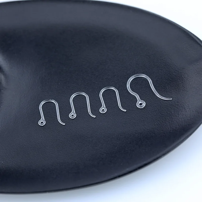 200 adet Kadın Küpe Bileşenleri Görünmez plastik tel küpe Dangle Takı Yapımı kanca küpeler