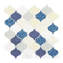 Просто Европейский стиль белый синий микс Фонарь Керамическая плитка-Мозаика DIY обои для кухни backsplash