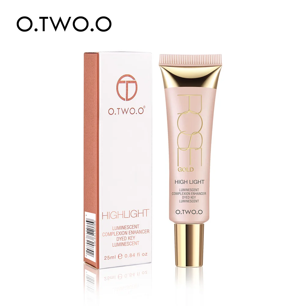 

O.TWO.O Shimmer Highlighter Cream Primer Base Contouring Concealer Highlight Whitening Moisturizer Oil-control Cosmetics
