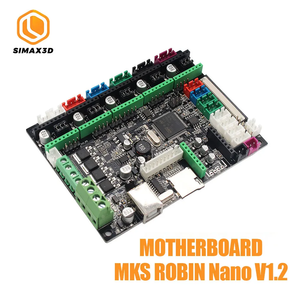

SIMAX3D обновление MKS Robin Nano материнская плата V1.2 STM32 оборудование с открытым исходным кодом поддержка с USB-кабелем для платы 3D-принтера