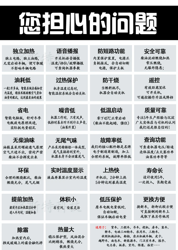 Топливный нагреватель дизельного топлива для грузовиков, дизельного топлива, дизельного отопления, стояночных обогревателей