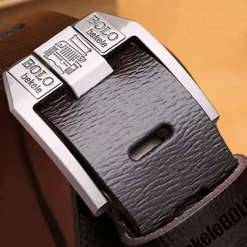

Brand Designer Belt For Men Genuine Leather Belt 2020 New Fashion Wide Pin Buckle Male Cowskin Real Leather Straps Belt