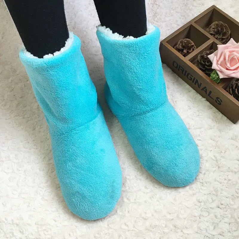 2020 New Winter Thickened Warm Coral Fleece Non-slip Soft Bottom Floor Boots Men and Women Indoor Plush Socks Cotton Shoes