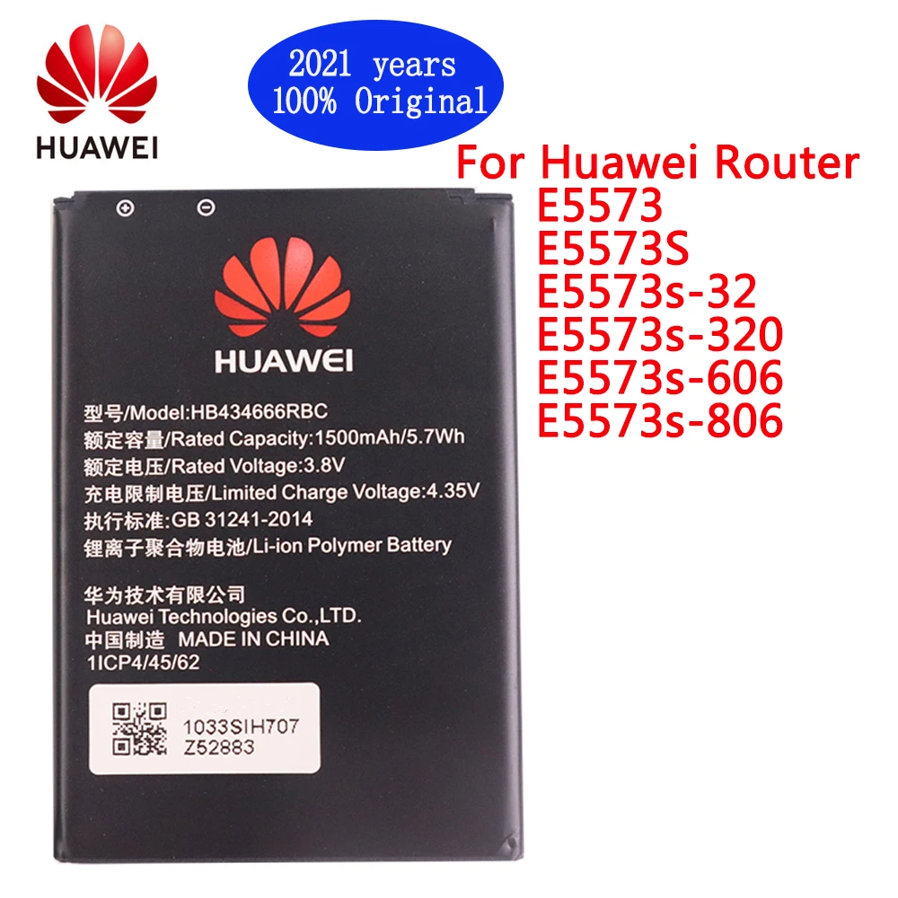 Батарея телефона HB434666RBC 2021 года для маршрутизатора Huawei E5573 E5573S | Мобильные