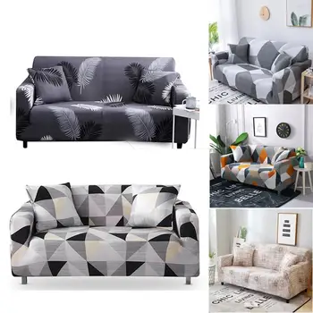 

Stretch Slipcover Sectional Elastic Stretch Sofa Cover for Living Room Couch Cover L Shape Corner Armchair Cover 1/2/3/4 Seater