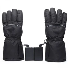 Электрические перчатки зимние теплые перчатки батарейный блок питания лыжные ветрозащитные хлопковые теплые Мотоциклетные Перчатки