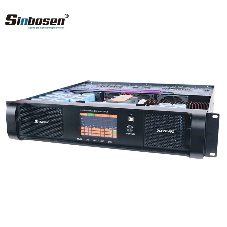 Sinbosen 10000 Ватт усилитель мощности DSP22000q Профессиональный модуль усилителя DSP
