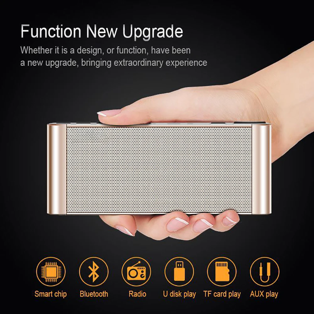 Bluetooth Speaker Portable Wireless Audio Speakers HiFi Stereo Sound Dual with Mic Support TF Card U Disk AUX FM Radio | Электроника