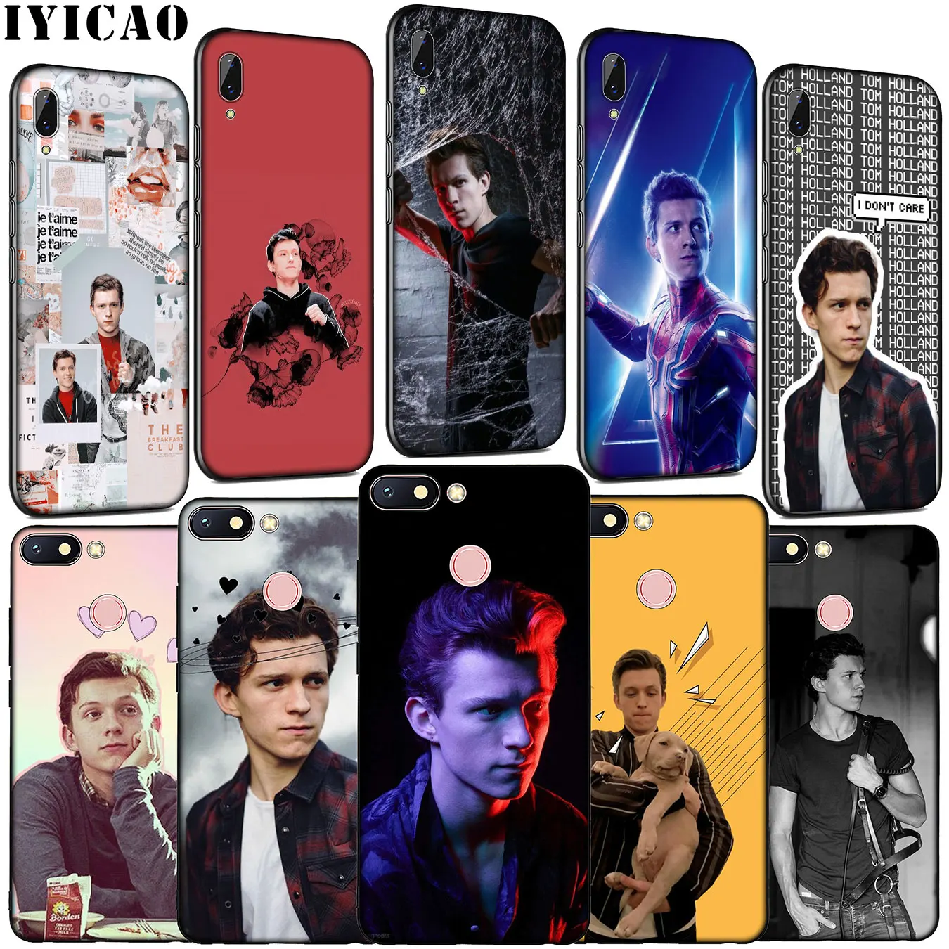 

IYICAO Tom Holland Soft Silicone Phone Case for Xiaomi Redmi K20 S2 GO 6A 5A 5 Plus 4A 4X Note 8 7 6 Pro Cover