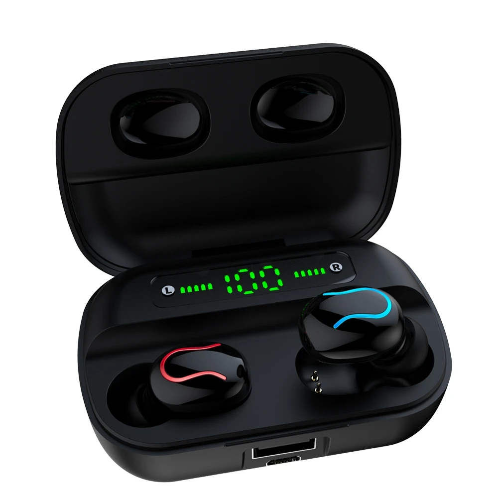 Ture Беспроводные стерео Bluetooth наушники с микрофоном дисплей питания Музыка