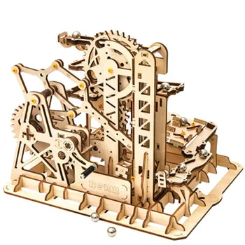 

Robotime 4 Kinds DIY 3D Marble Run Game Wooden Gear Drive Model Building Kits Toy for Children LG501-LG504 for Dropshipping