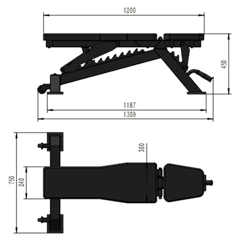 Multifunctional Dumbbell Bench Sit-ups Fitness Equipment Commercial Pressure Bench Professional Fitness