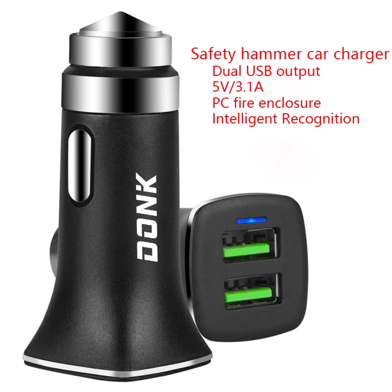 Мини зарядное устройство адаптер двойной USB зарядка быстрое навигатор 3.1A