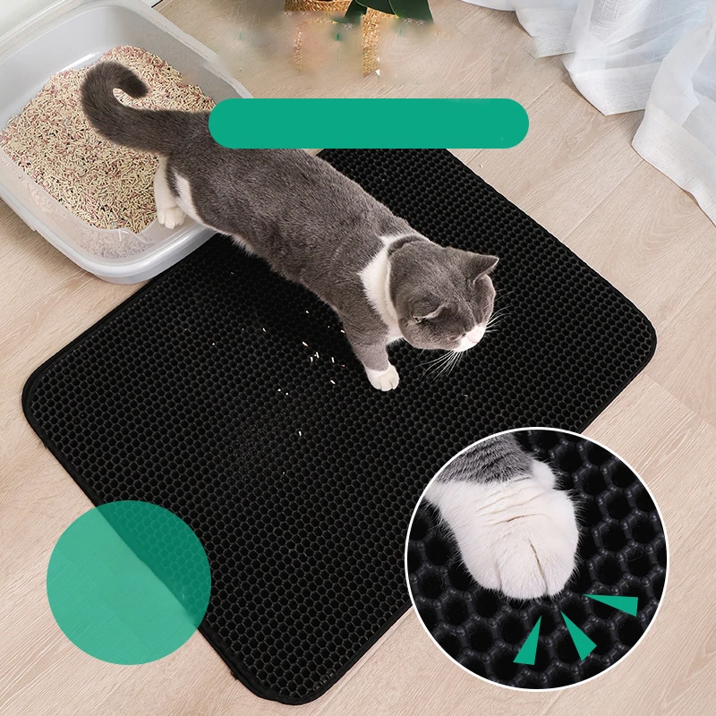 Variant behang strand Cat Litter Mat Pet Products Cushion Accessories Mat For Cat's Litter Tray  Box For Rug Sand Cleaning Supplies Closed Sandbox - Cat Beds & Mats -  AliExpress