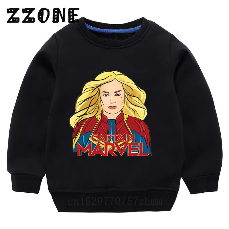 

Children's Hoodies Kids Super Hero Captain Marvel Cartoon Sweatshirts Baby Cotton Pullover Tops Girl Boy Autumn Clothes,KYT5232