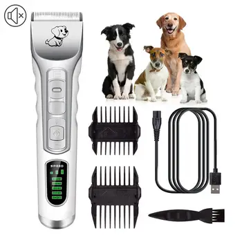 

Cordless Dog Clipper with 5 Speeds Adjustment and LCD Display Low Noise Rechargeable Grooming Clipper for Small and Large Dogs