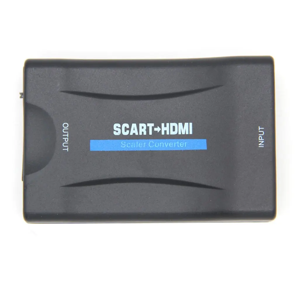 Scart a Hdmi Adattatore Convertitore Audio Video Composito Tv Dvd Sky Box Convertitore Audio Video
