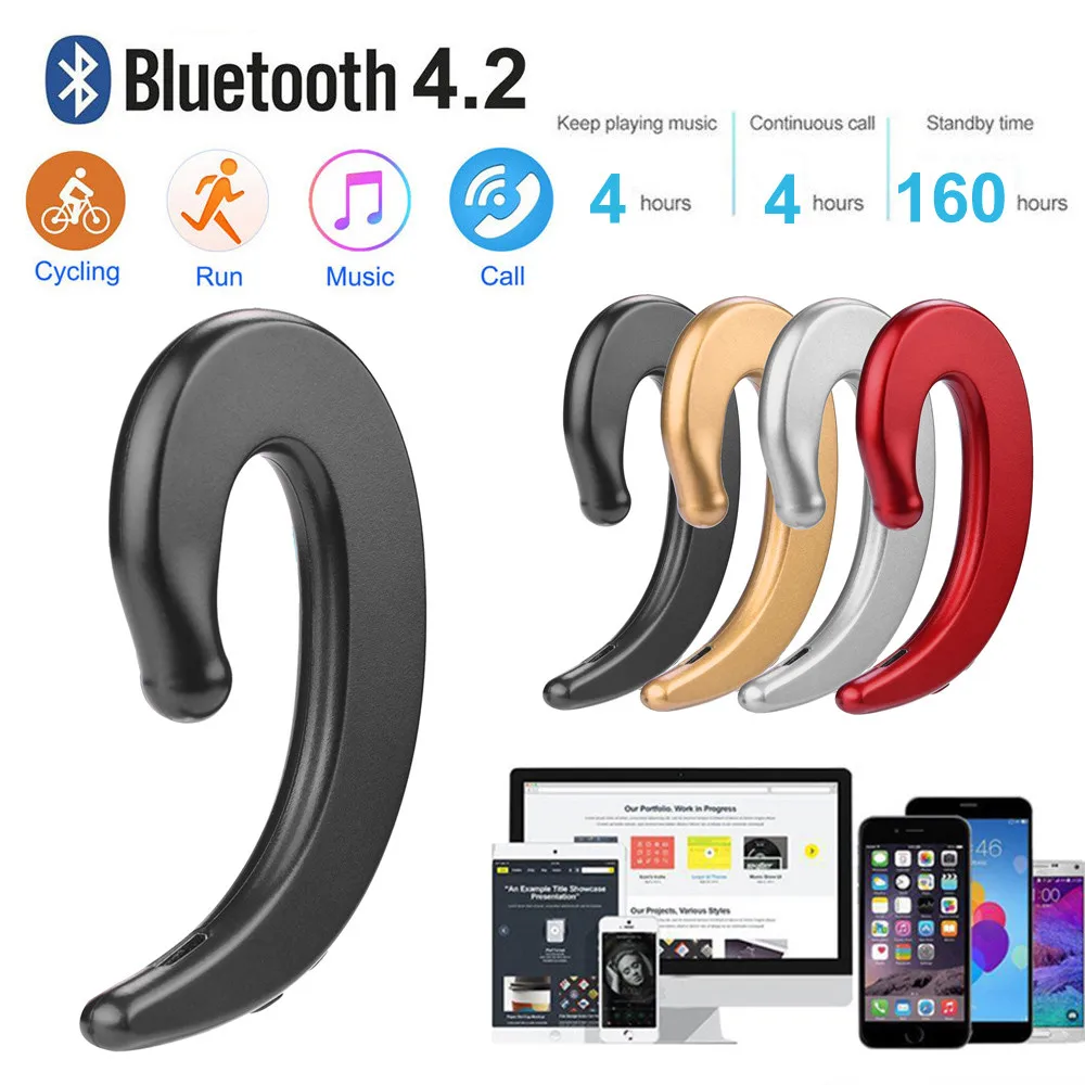 Наушники вкладыши с костной проводимостью беспроводная Спортивная Bluetooth