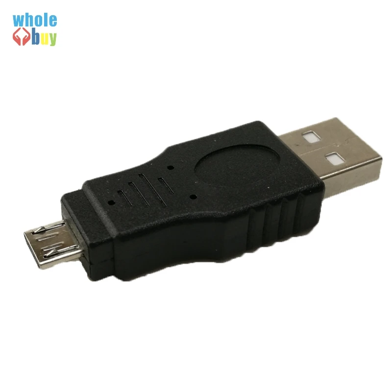 

200pcs/lot USB Adapter Micro USB Male To USB 2.0 A Male Connector Converter Adaptor for Samsung HTC Huawei Xiaomi