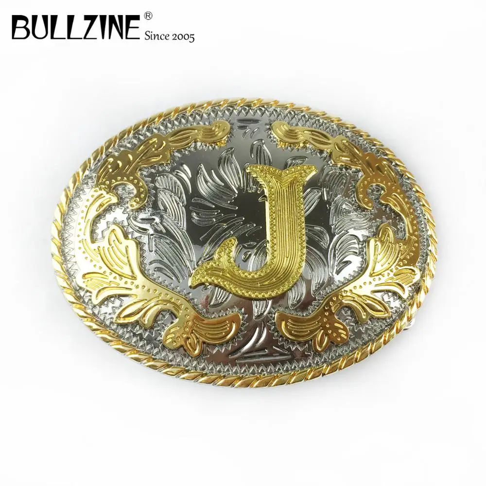 Bullzine Wholesale Zinc Alloy Belt Buckle Letter "j" Belt Buckle