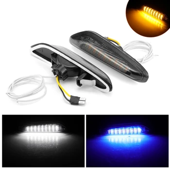 

2pcs Car Turn Signal Lights LED Turn Indicator Blinker Lamp Signal Lamp Side Marker for BMW 3ER E46 for BMW 5ER E60 E61 X3 E83