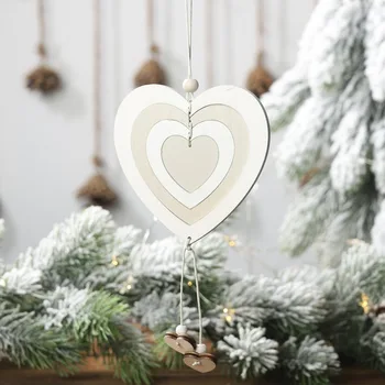 

Christmas Hanging Pendant Wood Cutout Slices Craft Ornament For Holiday Season Festival