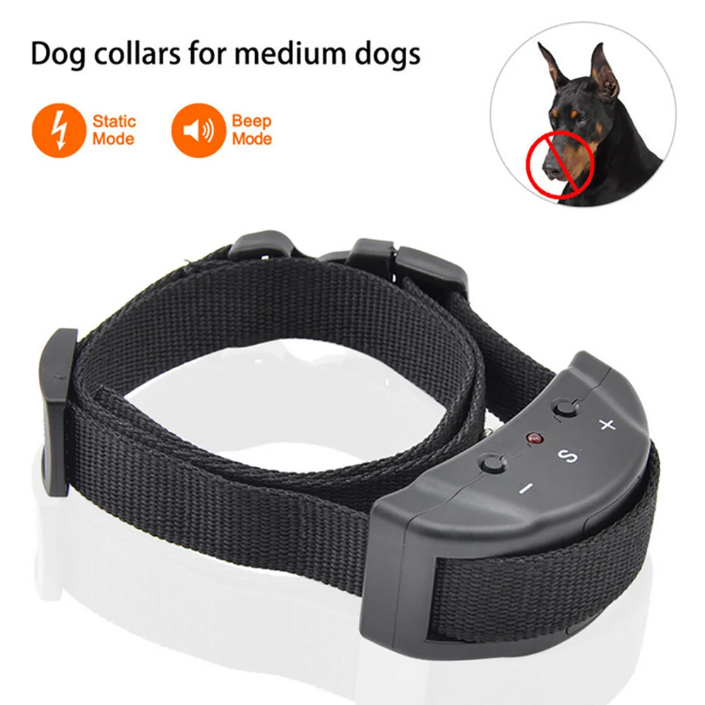 

Pet Dog Training Collar Anti Bark No Barking Device Tone Shock Training Collar Adiestramiento Perro Collier Anti Aboiement Chien
