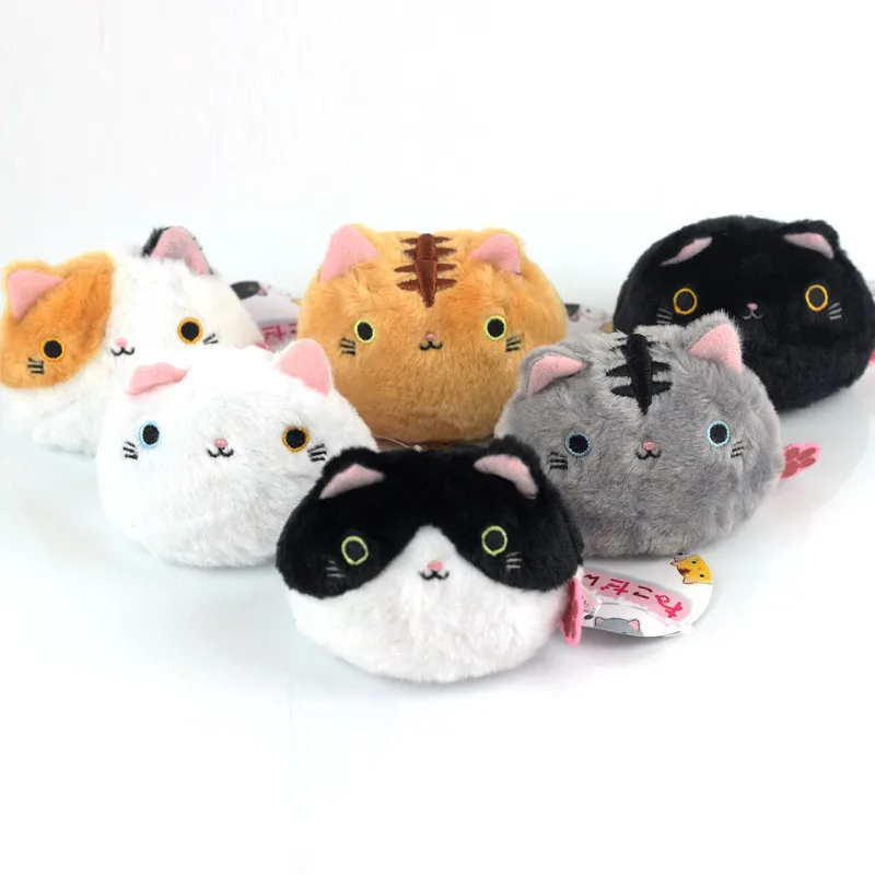 Мини-кошка плюшевые куклы игрушки kawaii аниме брелок для ключей "Кошка" игрушка, мягкая плюшевая игрушка Брелки сумка Подвеска подарок для девочек