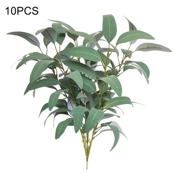 

10 Pcs Nordic Eucalyptus Leaves Simulation Green Plant Balcony Home Wedding Party Decoration Accessories Artificial Flowers