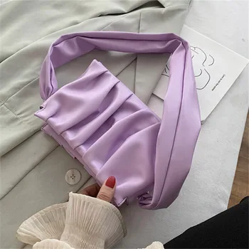 

Fashion Women Handbags PU Shoulder Bag Women Luxury Purse Handbag Pleated Crossbody Bags for Women Messenger Bags