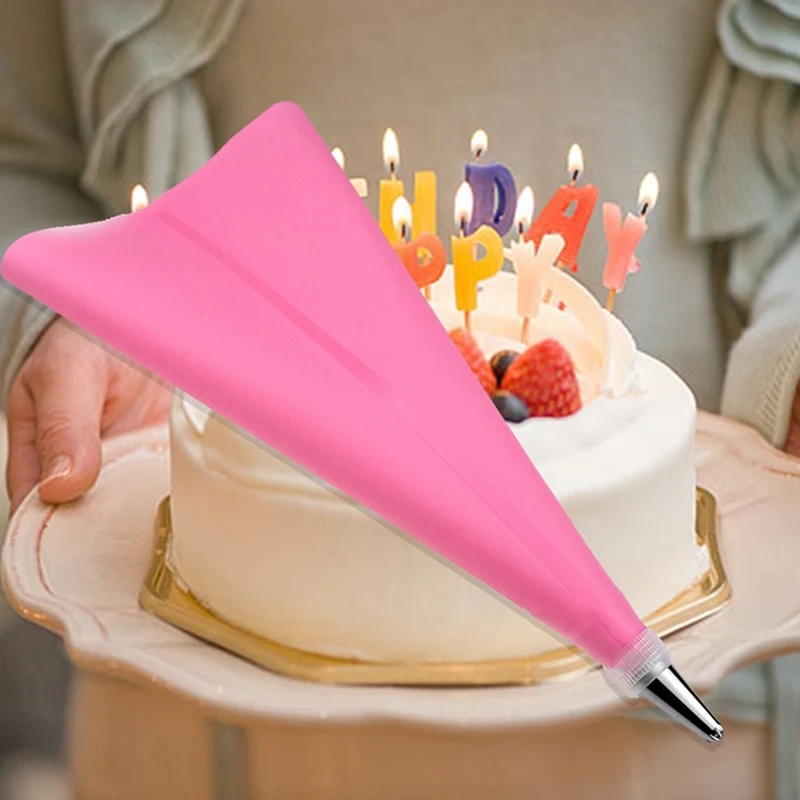 16 шт./компл. силиконовые кондитерского мешка советы Кухня DIY глазировки крем многоразовый кондитерский сумки через плечо+ 14 Насадка Набор для выпечки тортов украшения инструменты